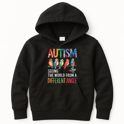 Autism Awareness Different Angle Neurodiversity Kids Hoodie