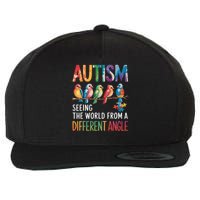 Autism Awareness Different Angle Neurodiversity Wool Snapback Cap