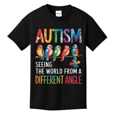 Autism Awareness Different Angle Neurodiversity Kids T-Shirt
