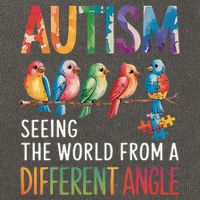 Autism Awareness Different Angle Neurodiversity Cotton Canvas Backpack
