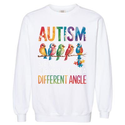 Autism Awareness Different Angle Neurodiversity Garment-Dyed Sweatshirt