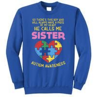 Autism Awareness Day Piece Of My Heart Sister Cute Gift Sweatshirt