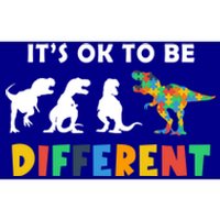 Autism Awareness Dinosaur Its Ok To Be Different Funny Gift Bumper Sticker