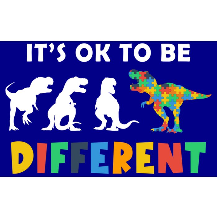 Autism Awareness Dinosaur Its Ok To Be Different Funny Gift Bumper Sticker