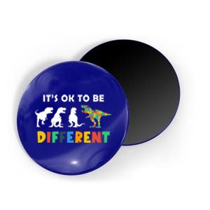 Autism Awareness Dinosaur Its Ok To Be Different Funny Gift Magnet