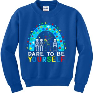 Autism Awareness Dare To Be Yours Different Not Less Cute Gift Kids Sweatshirt