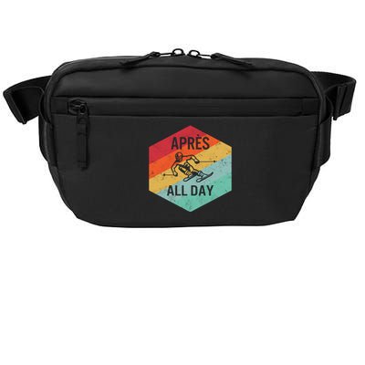 Apres All Day Winter Sports Apres Ski Lover Skiing Skier Gift Crossbody Pack