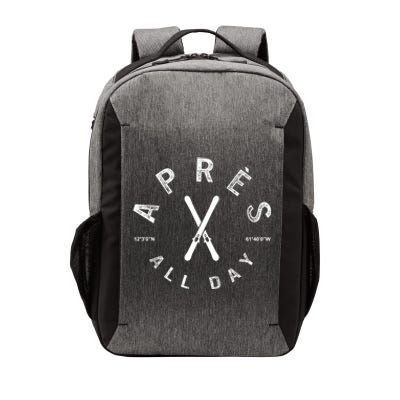 Apres All Day Winter Sports Apres Ski Lover Skiing Skier Cool Gift Vector Backpack