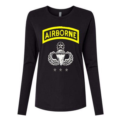 Army Airborne Division Veterans Day Gift Womens Cotton Relaxed Long Sleeve T-Shirt