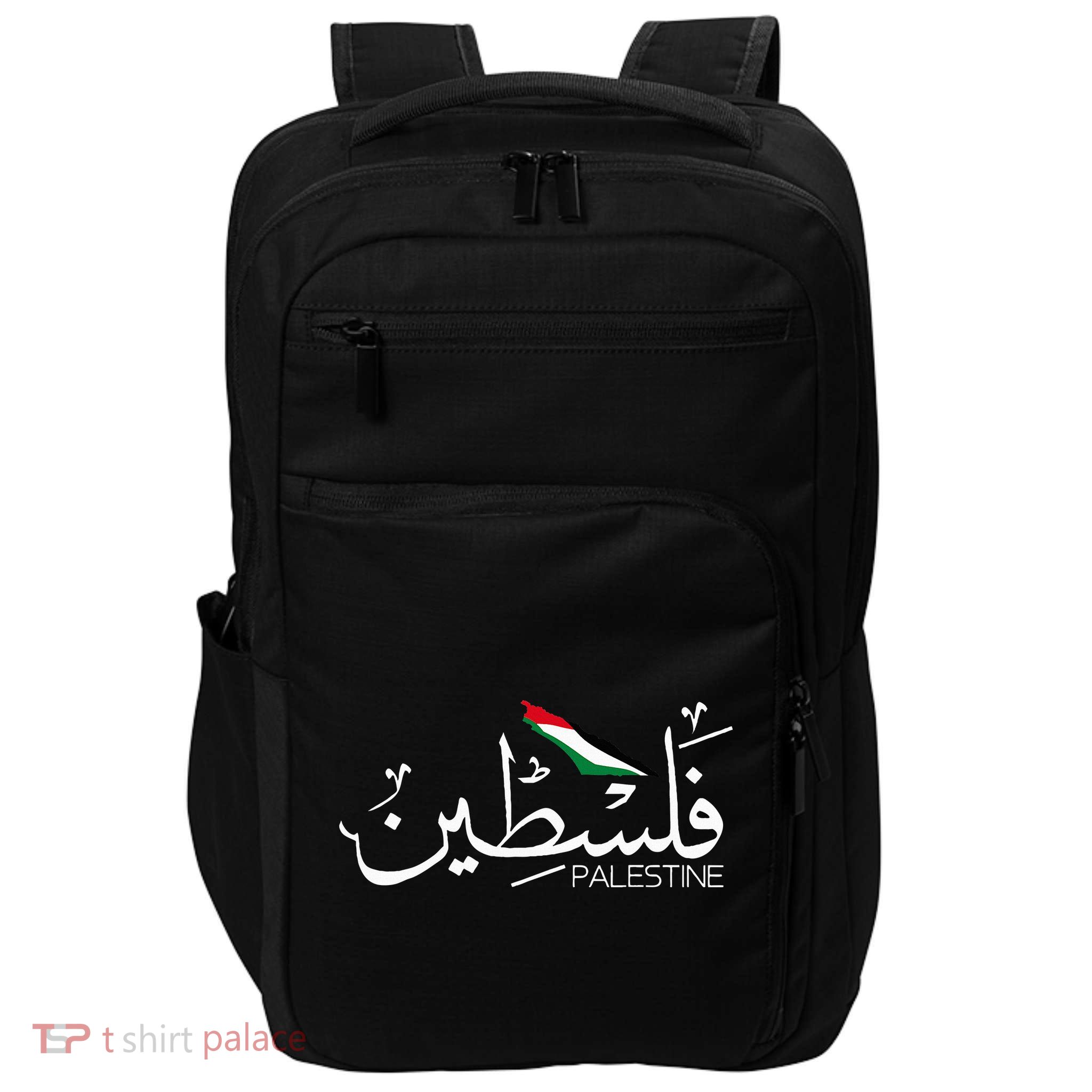 Authentic Arabic Design Palestine Name Impact Tech Backpack