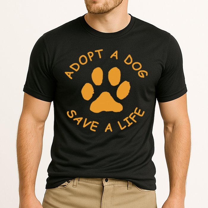 Adopt A Dog Save A Life Rescue Dog Performance Shirt