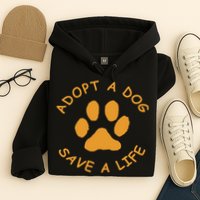 Adopt A Dog Save A Life Rescue Dog Hoodie