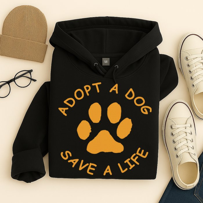 Adopt A Dog Save A Life Rescue Dog Hoodie