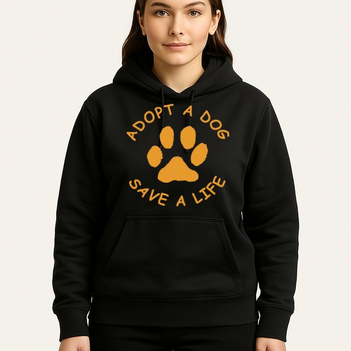 Adopt A Dog Save A Life Rescue Dog Hoodie