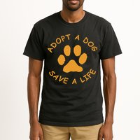 Adopt A Dog Save A Life Rescue Dog Tall T-Shirt