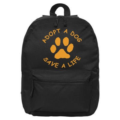 Adopt A Dog Save A Life Rescue Dog 16 in Basic Backpack