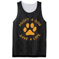 Adopt A Dog Save A Life Rescue Dog Mesh Reversible Basketball Jersey Tank