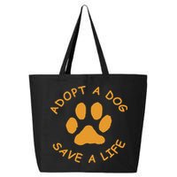 Adopt A Dog Save A Life Rescue Dog 25L Jumbo Tote