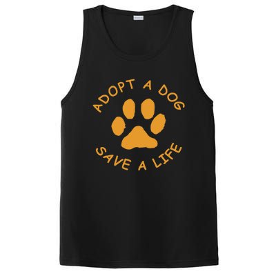 Adopt A Dog Save A Life Rescue Dog PosiCharge Competitor Tank