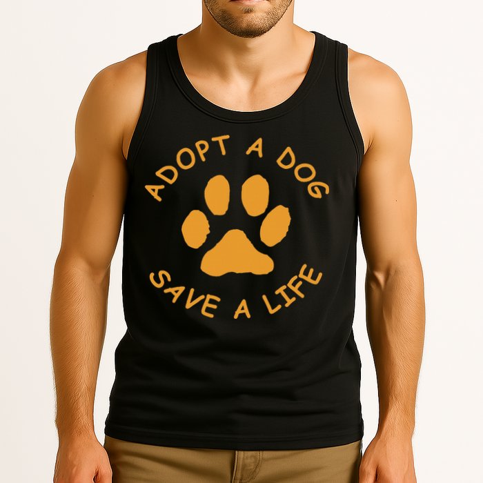 Adopt A Dog Save A Life Rescue Dog Tank Top