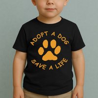 Adopt A Dog Save A Life Rescue Dog Toddler T-Shirt