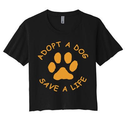Adopt A Dog Save A Life Rescue Dog Crop Top