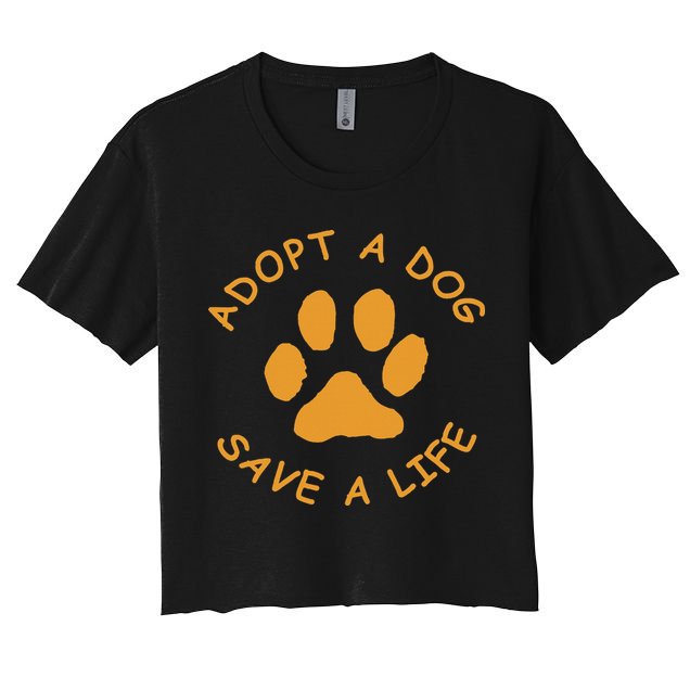 Adopt A Dog Save A Life Rescue Dog Crop Top