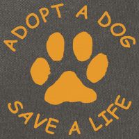 Adopt A Dog Save A Life Rescue Dog Cotton Canvas Backpack