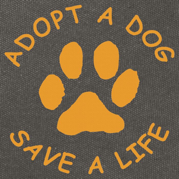 Adopt A Dog Save A Life Rescue Dog Cotton Canvas Backpack