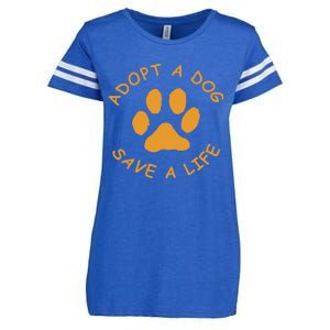 Adopt A Dog Save A Life Rescue Dog Enza Ladies Jersey Football T-Shirt