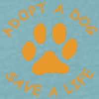 Adopt A Dog Save A Life Rescue Dog Sueded Cloud Jersey T-Shirt