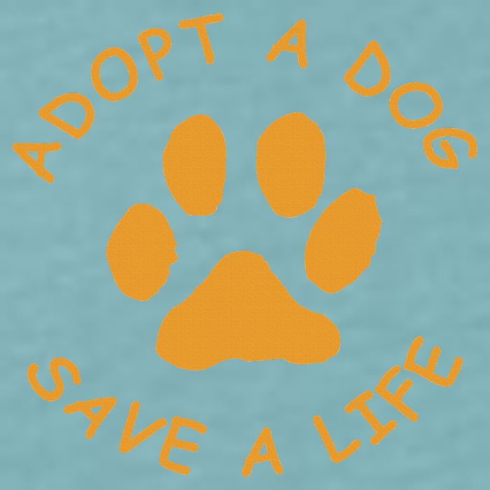 Adopt A Dog Save A Life Rescue Dog Sueded Cloud Jersey T-Shirt