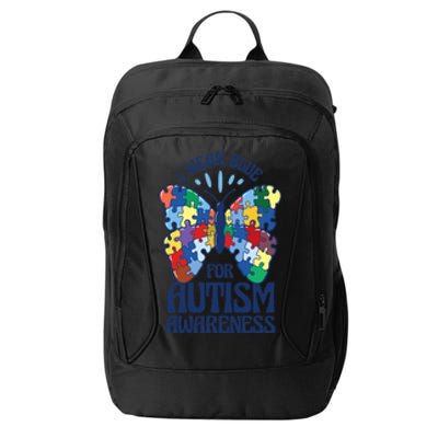 Autism Awareness Day Autism Month Blue Cool Gift City Backpack