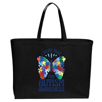 Autism Awareness Day Autism Month Blue Cool Gift Cotton Canvas Jumbo Tote