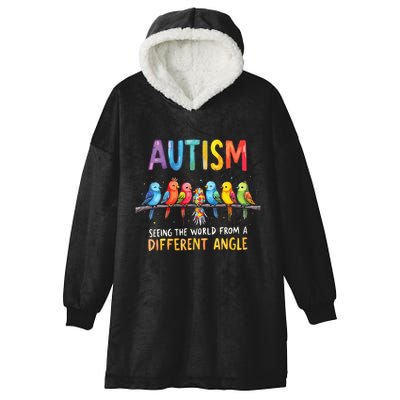 Autism Awareness Different Angle Neurodiversity Hooded Wearable Blanket