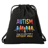 Autism Awareness Different Angle Neurodiversity Drawstring Bag