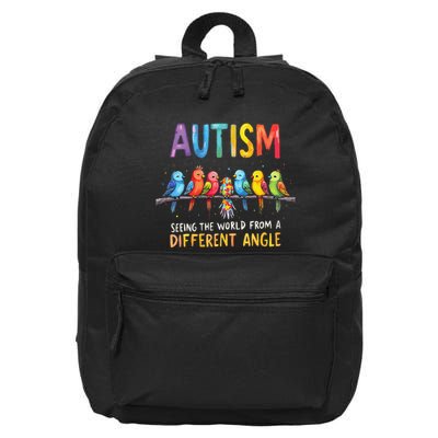Autism Awareness Different Angle Neurodiversity 16 in Basic Backpack