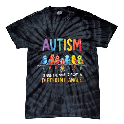 Autism Awareness Different Angle Neurodiversity Tie-Dye T-Shirt