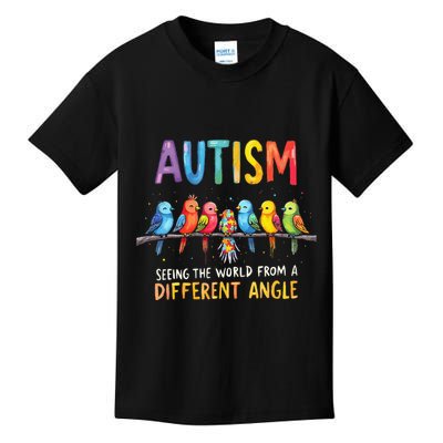 Autism Awareness Different Angle Neurodiversity Kids T-Shirt