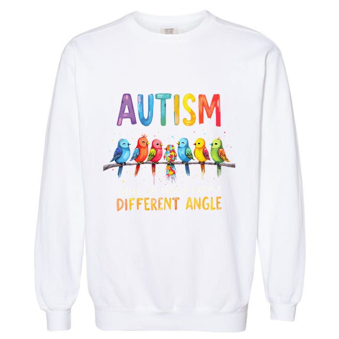 Autism Awareness Different Angle Neurodiversity Garment-Dyed Sweatshirt