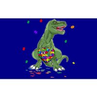 Autism Awareness Dinosaur Funny Gift Tgiftrex Heart Puzzle Pieces Funny Gift Bumper Sticker