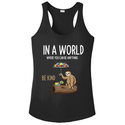 Autism Awareness Day Be Kind Special Education Teacher Squad Gift Ladies PosiCharge Competitor Racerback Tank