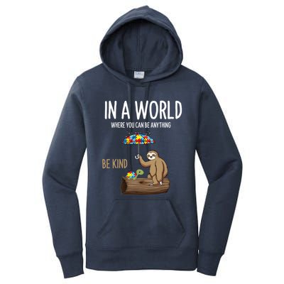 Autism Awareness Day Be Kind Special Education Teacher Squad Gift Women's Pullover Hoodie