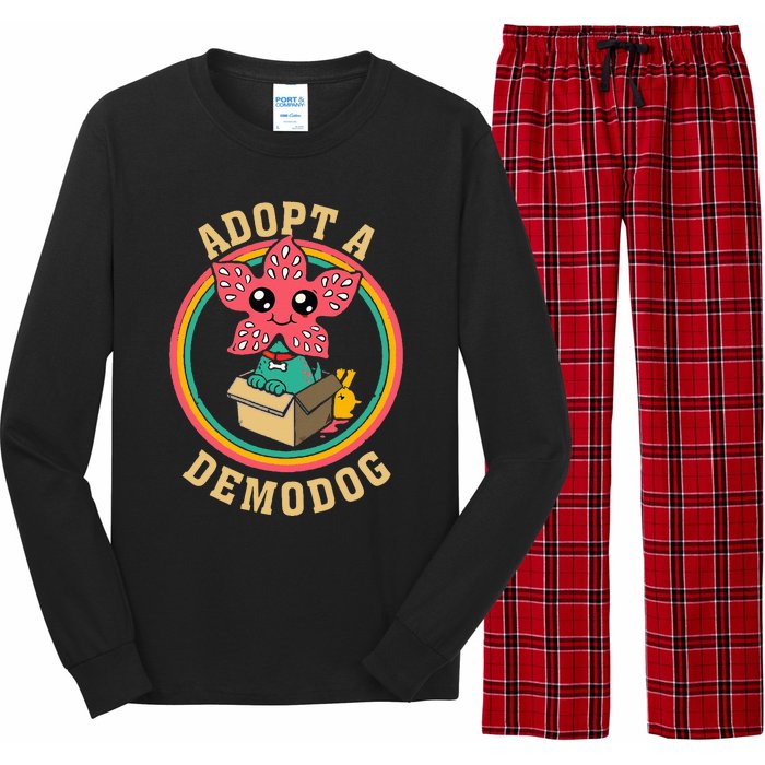 Adopt A Demodog Funny Dogs Lovers Long Sleeve Pajama Set