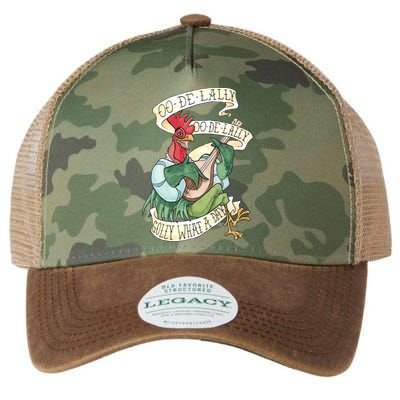 Alan A Dale Rooster Oo De Lally Golly What A Day Legacy Tie Dye Trucker Hat