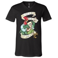 Alan A Dale Rooster Oo De Lally Golly What A Day V-Neck T-Shirt