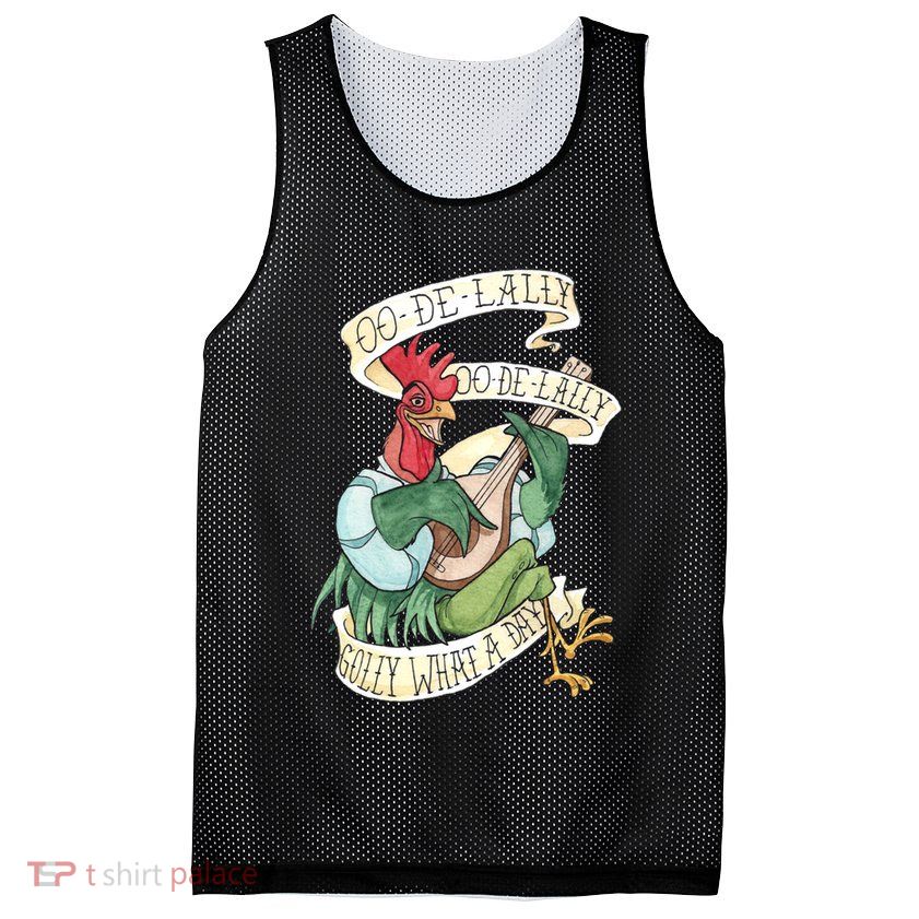 Alan A Dale Rooster Oo De Lally Golly What A Day Mesh Reversible Basketball Jersey Tank