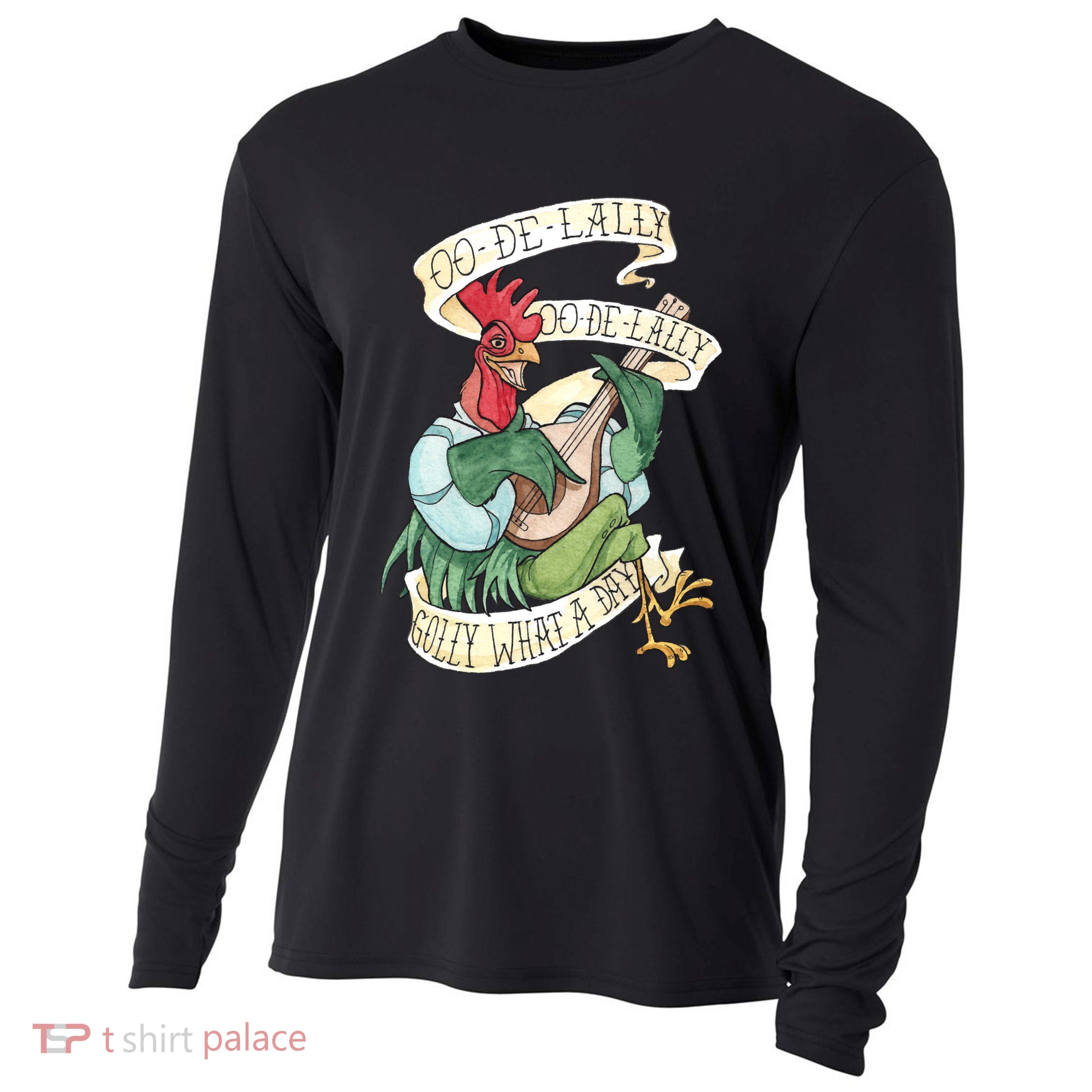 Alan A Dale Rooster Oo De Lally Golly What A Day Cooling Performance Long Sleeve Crew