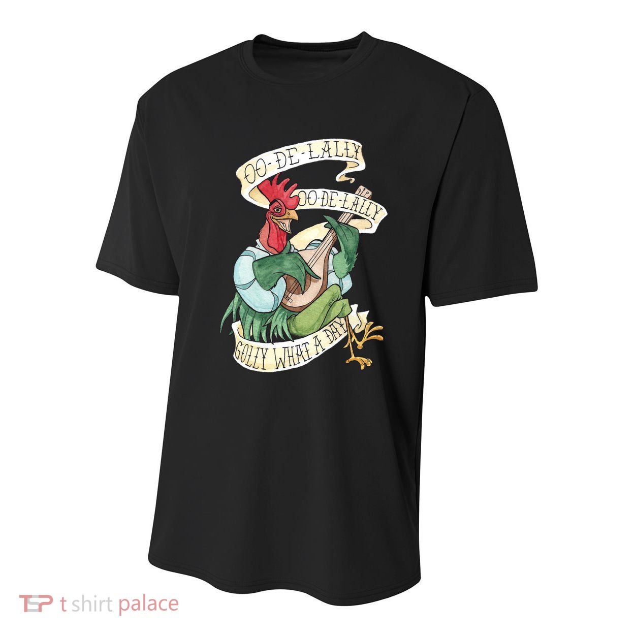 Alan A Dale Rooster Oo De Lally Golly What A Day Youth Performance Sprint T-Shirt