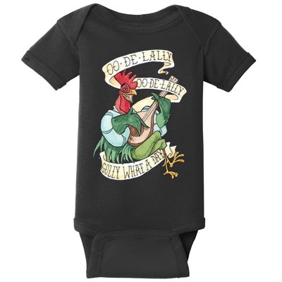 Alan A Dale Rooster Oo De Lally Golly What A Day Baby Bodysuit